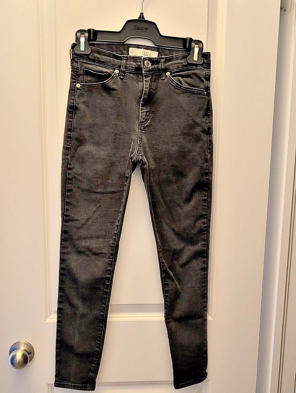 Sidney Skinny Jeans Black Waist 28